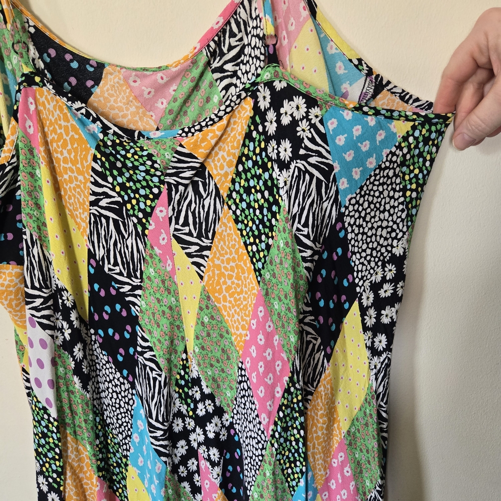 Rixo Boho Patchwork Indie Whimsical Flowy Floral … - image 4